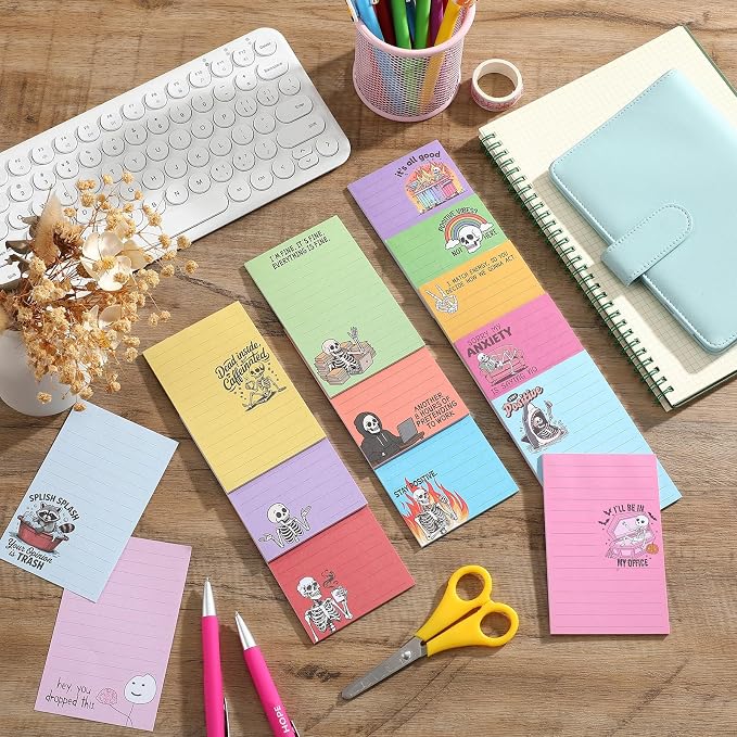 12 Pack Funny Notepads, 5x3 Inches Sarcastic Note Pads Memo Fun Office Gifts - Image 7