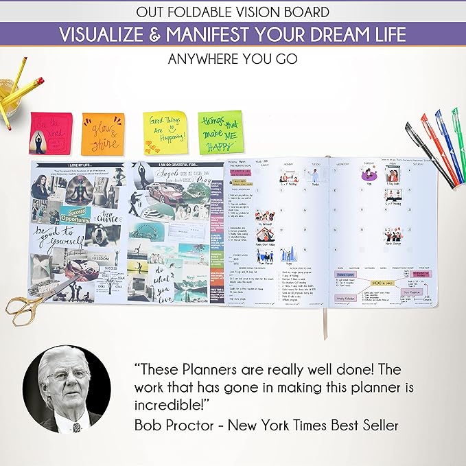 Life Planner - Undated Daily, Weekly & Monthly Planner with Budget Section | A 12 Month Journey to Increase Productivity & Happiness | Life Organizer & Gratitude Journal - Horizontal Format-DeskLoop Office