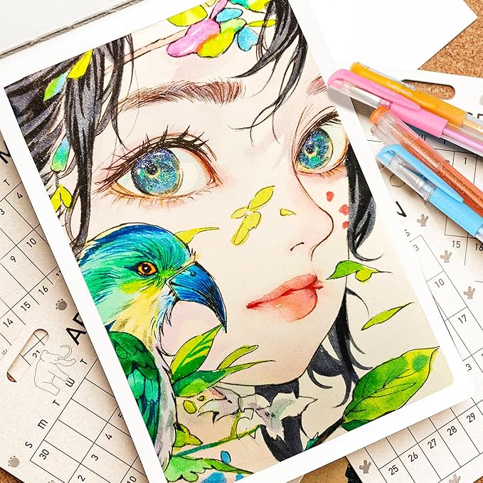 400 Pack Gel Pens for Adult Coloring Books, 200 Colored Gel Pen Include 200 Refills with 40% More Ink,Glitter Gel Pens Set for Coloring Books Drawing Journaling Scrapbook Art Supplies-DeskLoop Office