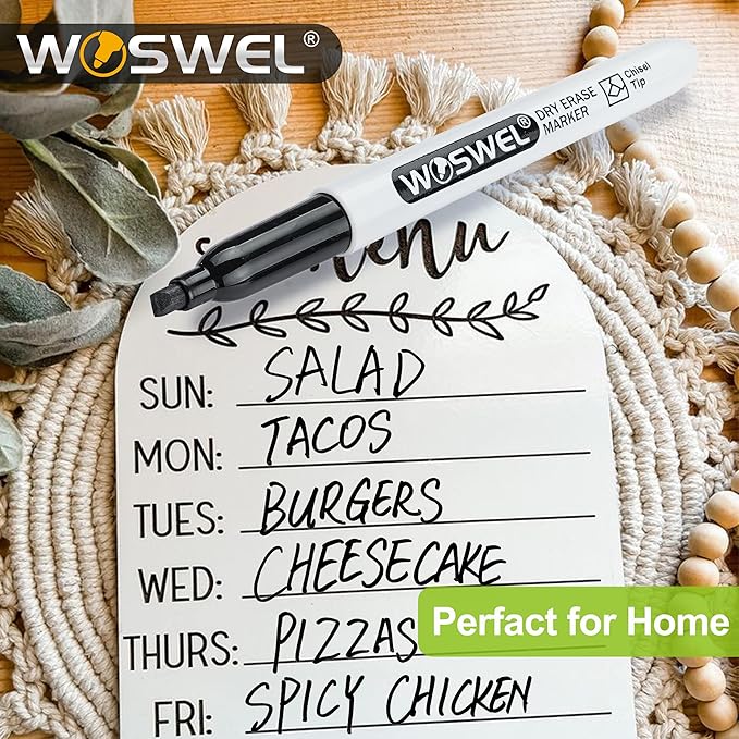 Dry Erase Markers Bulk, 144 Pack Black Chisel Tip Whiteboard Markers, Low Odor Dry Erase Markers for School Office Home-DeskLoop Office