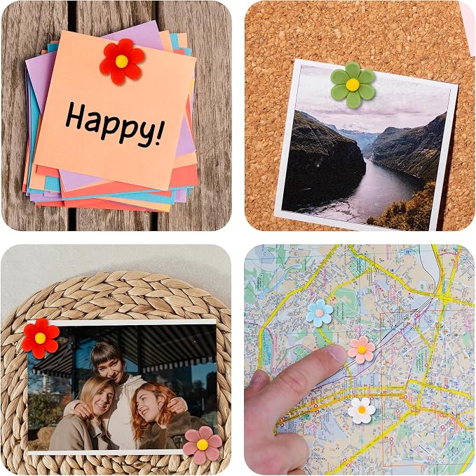 Decorative Cute Push Pins for Bulletin Board, Thumb Tacks, Cork Board Desk Wall - Image 7