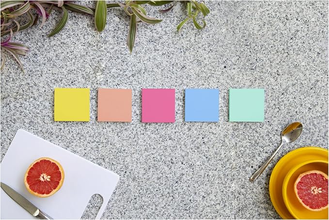 Post-it Super Sticky Notes, 3 x 3 in, Summer Joy, 5 Pads, 90 Sheets/Pad | - Image 14