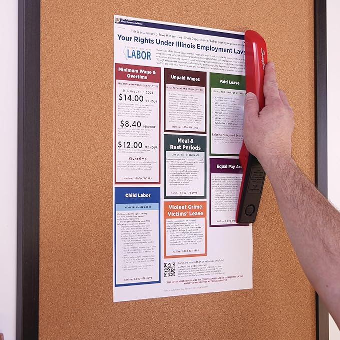 Swingline Stapler, 20 Sheet Capacity, 545 Desktop Stapler, Rio Red (S7054510)-DeskLoop Office