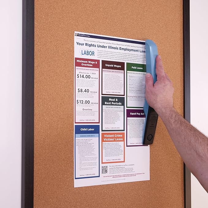 Swingline Stapler, 20 Sheet Capacity, 545 Desktop Stapler, Electric Blue (S7054511)-DeskLoop Office