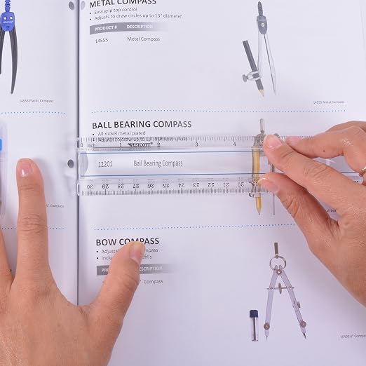 Westcott 15571 Clear Data Processing Magnifying Ruler, 12 Inch - Image 4