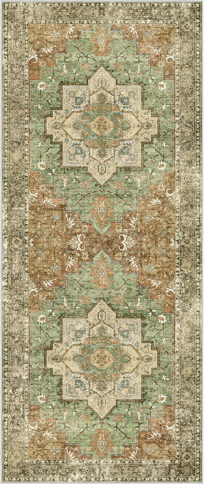 GENIMO 2'6"x6 Runner Rugs for Hallway, Machine Washable Non Slip Vintage Rugs - Image 7
