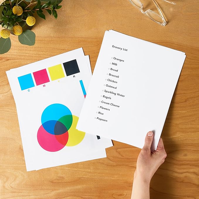 Amazon Basics Multipurpose Copy Printer Paper, 20 lb, 8.5 x 11 Inches, 8 Reams (4,000 Sheets), 92 Bright, White-DeskLoop Office