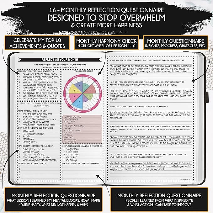 2025-2026 Planner Weekly and Monthly | 16-Month Life Planner to Increase Focus & Productivity | Reduce Overwhelm & Achieve Your Biggest Goals | Include Gift Box & Stickers | Sep 2025-Dec 2026-DeskLoop Office