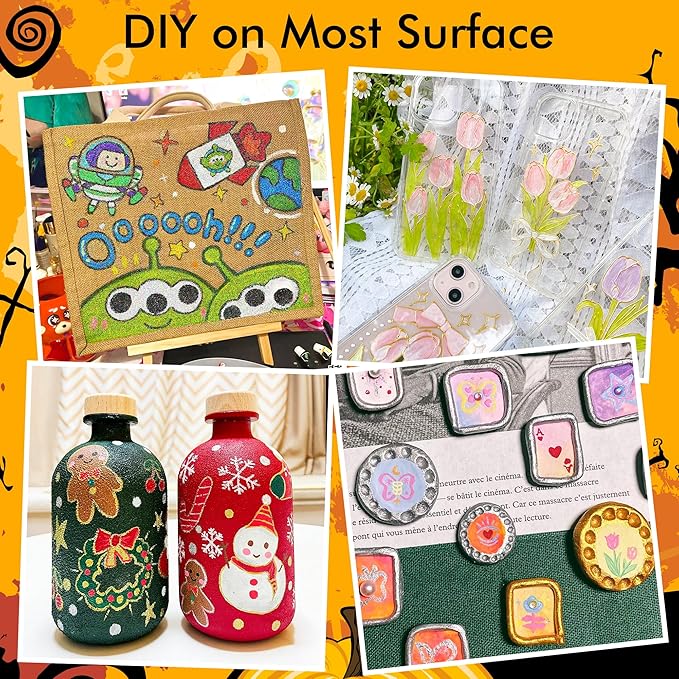 28 Metallic Colors Dual Tip Acrylic Paint Markers, Brush Tip and Fine Tip Acrylic Paint Pens for Rock Painting, Ceramic, Wood, Canvas, Plastic, Glass, Stone, Calligraphy, Card Making, DIY Crafts-DeskLoop Office