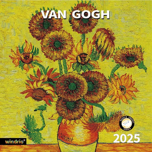 2025 Wall Calendar,Calendar 2025, January 2025 - December 2025, Wall Calendar van Gogh, 12" x 24" Opened,Full Page Months Thick & Sturdy Paper for Calendar Organizing & Planning-DeskLoop Office