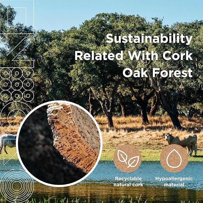 Go4Cork Framed Cork Bulletin Board - 35.4”x 23.6” | Premium Double-Sided Pine Frame Eco Cork Memoboard | Office, Home & Classroom Organization Decor | Pushpins & Set Up Accessories Included-DeskLoop Office