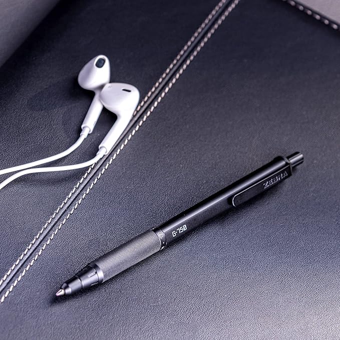 Zebra Pen Premium Writing Gift Set 3-Pack, Black Ink, Medium/Fine Point, Includes G-750 Gel Pen, F-701 Ballpoint Pen, and M-701 Mechanical Pencil, Metal Barrels, Refillable (10513)-DeskLoop Office