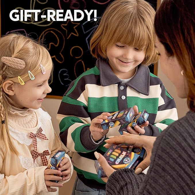 JOYIN 432 Counts Mini Chalk Set for Kids, Non-Toxic Mini Chalk for Boys Girls 3+, School Supplies for Teachers, Goody Bag Fillers, Classroom Prizes Gifts (36 Boxes)-DeskLoop Office