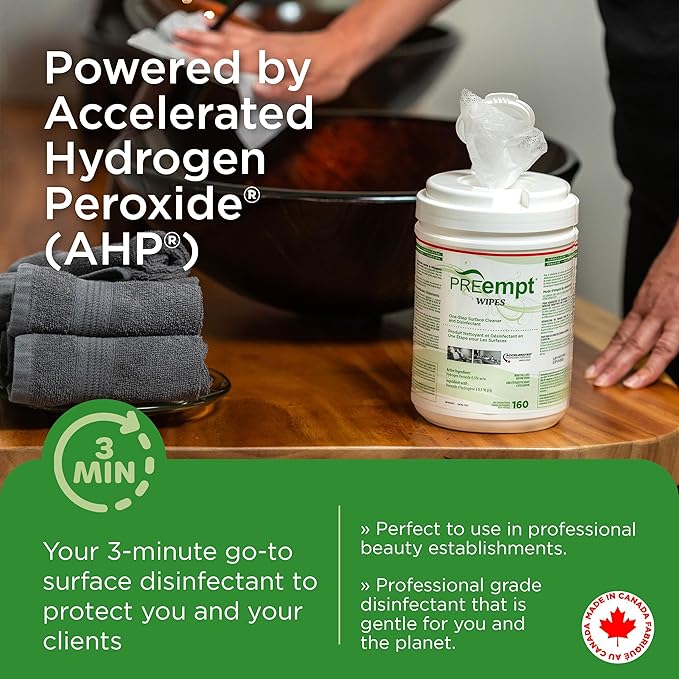 Wipes, 160 Count, Hospital Grade One-Step Surface Cleaner, and Disinfectant-DeskLoop Office