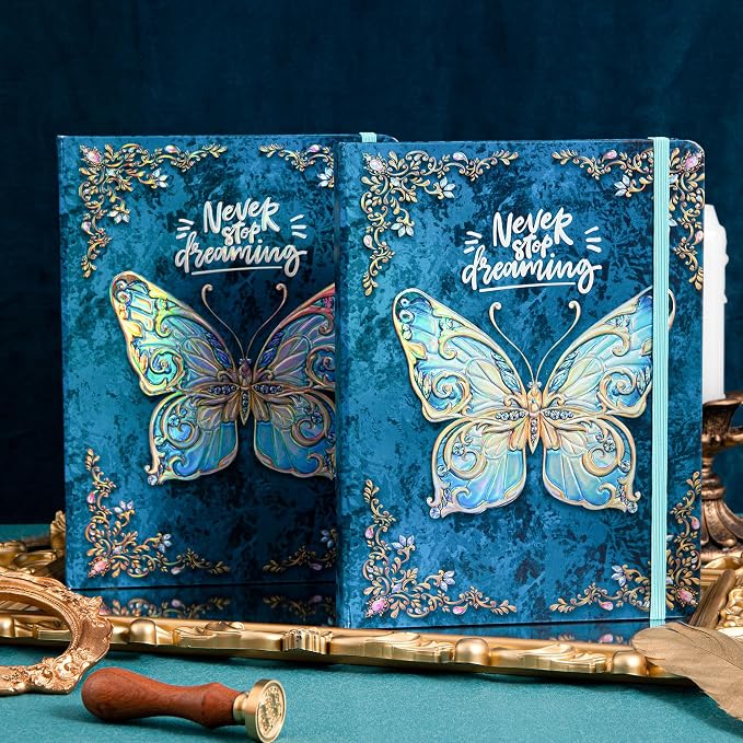 B5 Hardcover Journal for Women & Men -Butterfly Aesthetic Lined Notebook | 192 - Image 7
