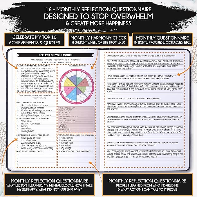 2025-2026 Planner Weekly and Monthly | 16-Month Life Planner to Increase Focus & Productivity | Reduce Overwhelm & Achieve Your Biggest Goals | Include Gift Box & Stickers | Sep 2025-Dec 2026-DeskLoop Office