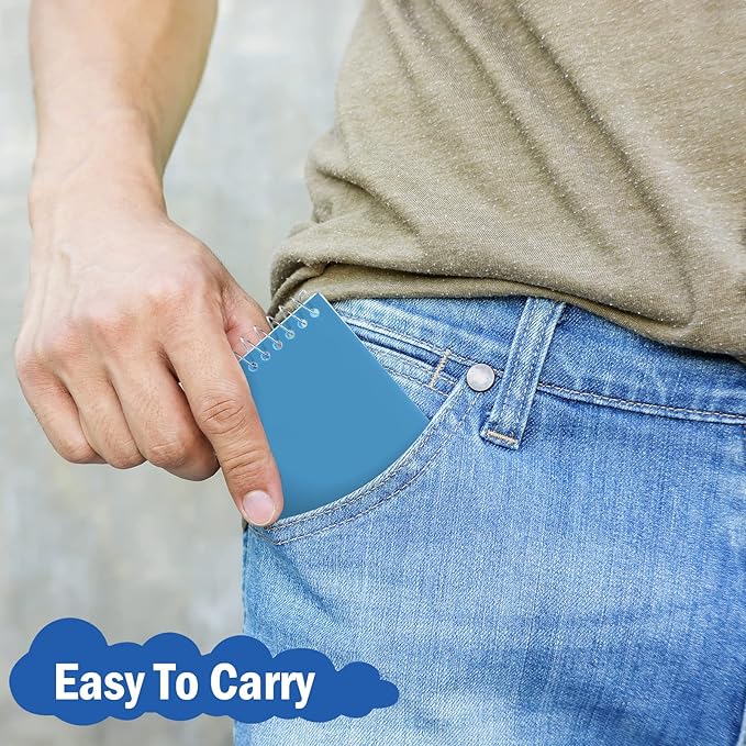 100 Pieces Spiral Memo Pads Bulk 3 x 5 Inch Small Note Pads Top Bound Lined College Ruled Paper Mini Notepad Pocket Spiral Notebooks for School Office Home Supplies, 75 Sheets (Fresh Colors)-DeskLoop Office