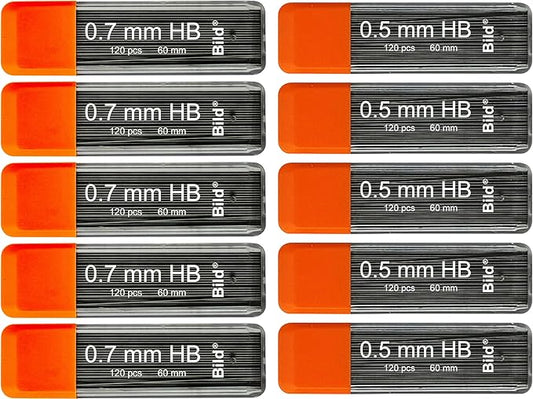Bild Premium Mechanical Pencil Lead Refills (HB Mega Mix, 5&7)-DeskLoop Office