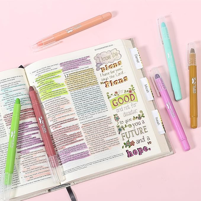 Mr. Pen- No Bleed Gel Highlighters, 8 Pack | Bible Highlighters and Pens No - Image 9