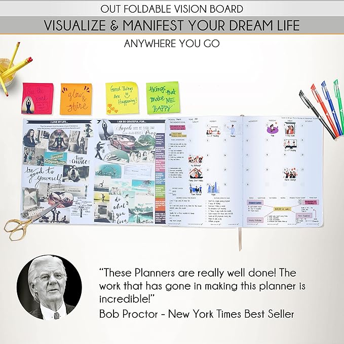 Life Planner - Undated Daily, Weekly & Monthly Planner with Budget Section | A 12 Month Journey to Increase Productivity & Happiness | Life Organizer & Gratitude Journal - Horizontal Format-DeskLoop Office