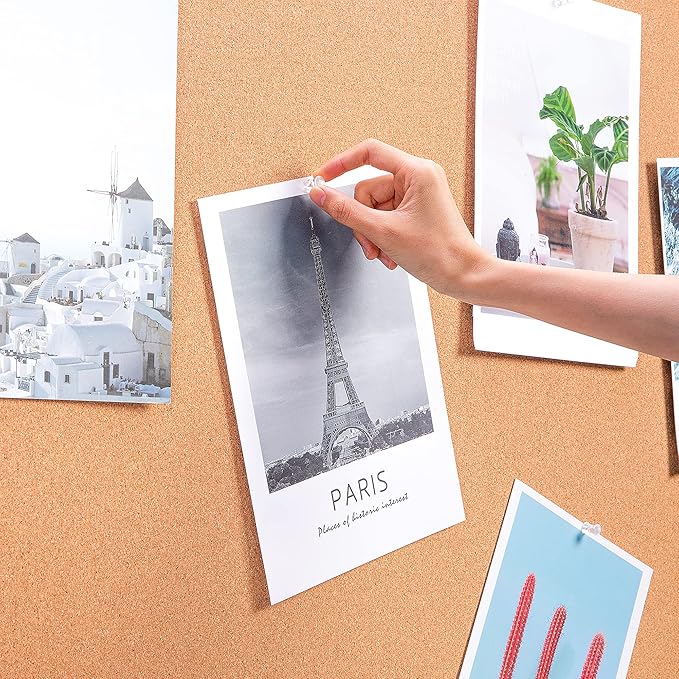 Amazon Basics Rectangular Bulletin Board, Cork Board for Wall, Vision Board for Classroom and Office, Aluminum Frame, 35" x 47", Brown-DeskLoop Office