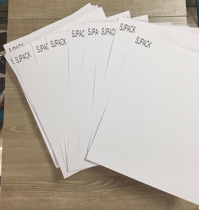 SJPACK 1600 Half Sheet Laser/Ink Jet Shipping Labels Mailing Blank White Labels - Image 6