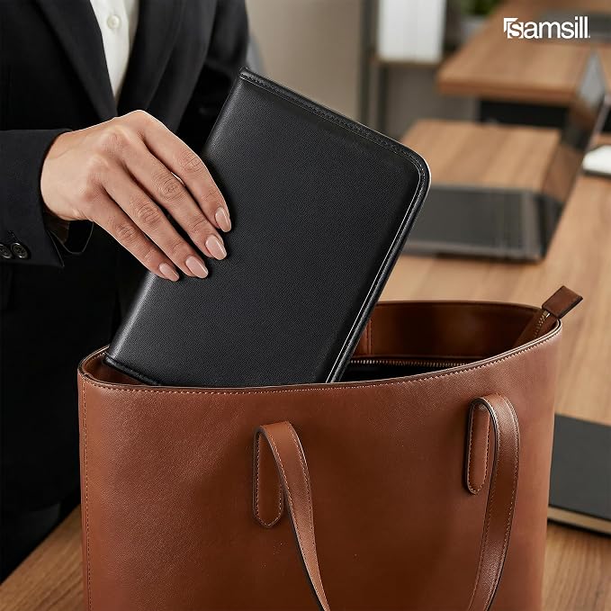 Samsill Professional Padfolio, Faux-Leather Mini Portfolio, - Image 10