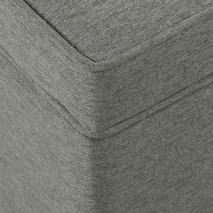 Home Decor | Dinah Collection Modern Storage Ottoman | Ottoman with Storage for Living Room & Bedroom (Grey)-DeskLoop Office