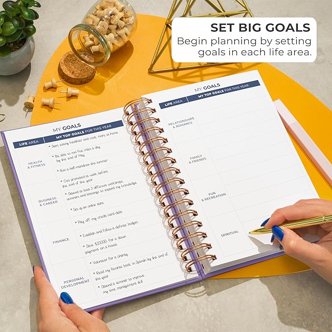 Clever Fox Planner 2nd Edition Spiral – Colorful Weekly & Monthly Goal Planner, Time Management & Productivity Organizer, Undated (Lavender)-DeskLoop Office