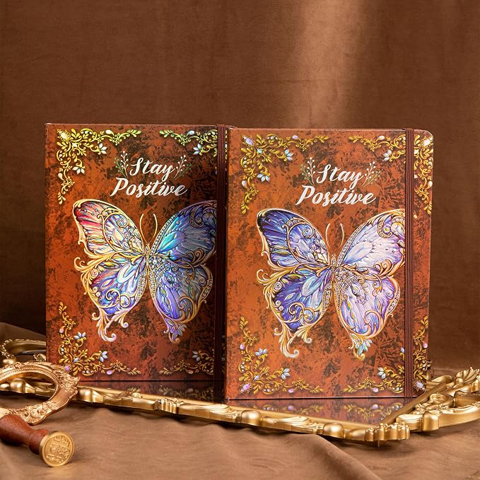 B5 Hardcover Journal for Women & Men -Butterfly Aesthetic Lined Notebook | 192 - Image 7