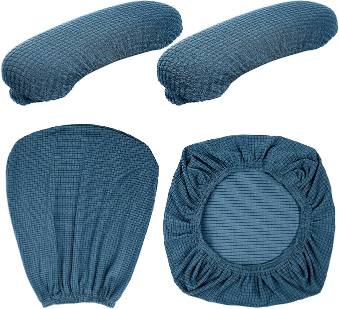 Tallew 4 Pcs Office Chair Covers Set Computer Universal Protective Stretchable - Image 7