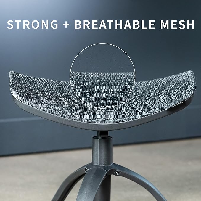 VIVO Under Desk Ottoman Foot Stool, Height Adjustable Elevated Office Leg Rest, Black, CHAIR-FR01-DeskLoop Office