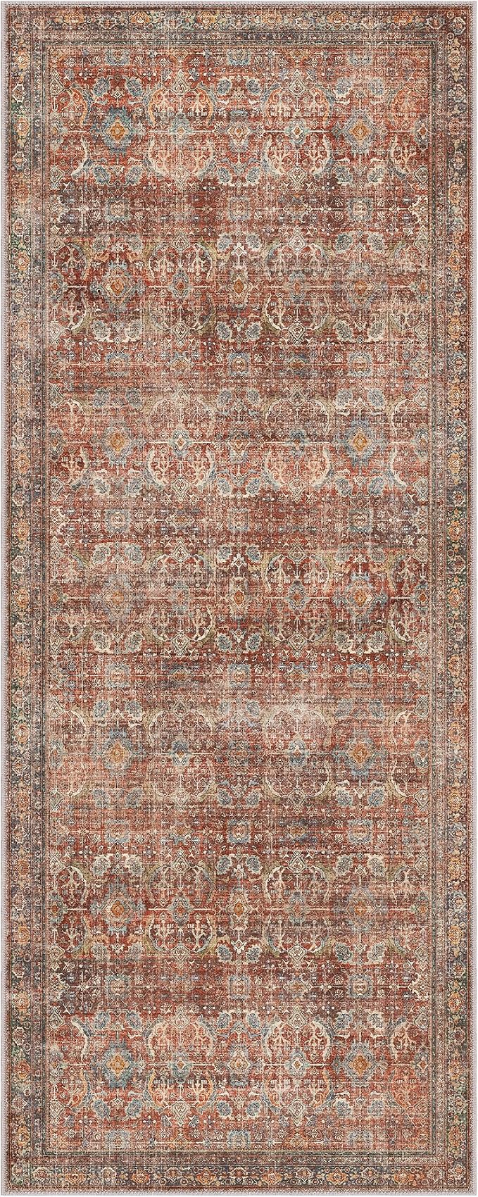 GENIMO 2x10 Runner Rugs for Hallway, Machine Washable Non Slip Vintage Rugs - Image 7