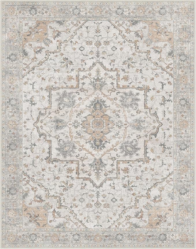 GENIMO Runner Rug 2'6"x6 Machine Washable Non Slip Vintage Hallway Runner Rug - Image 9