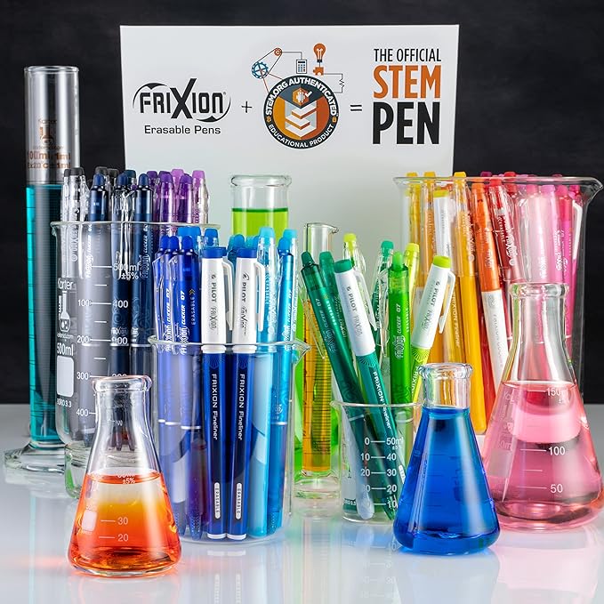 Pilot FriXion Erasable Gel Pens, Fine Point 0.7 mm Erasable Pens, Pack of 10 Assorted Colors-DeskLoop Office
