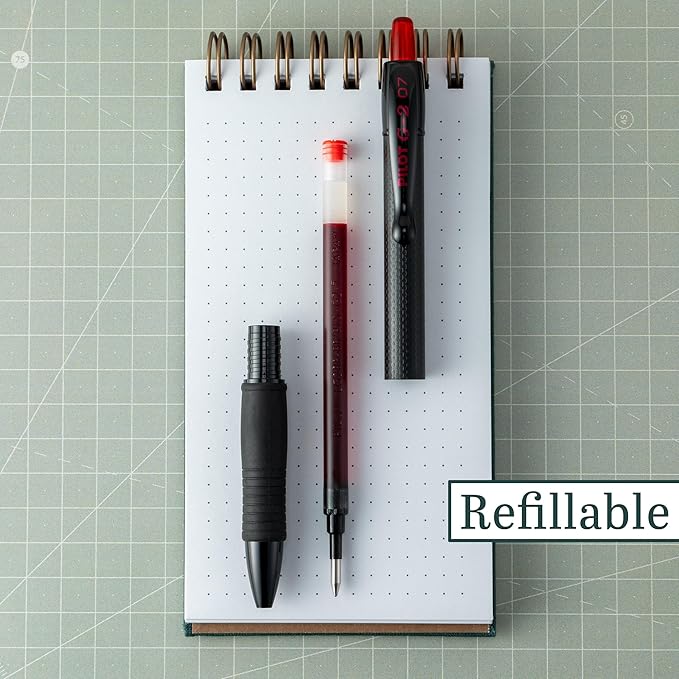 PILOT, G2 Edge Red Premium Gel Roller Pens, Sensory Writing Experience, 8ct box, Fine Point 0.7 mm-DeskLoop Office