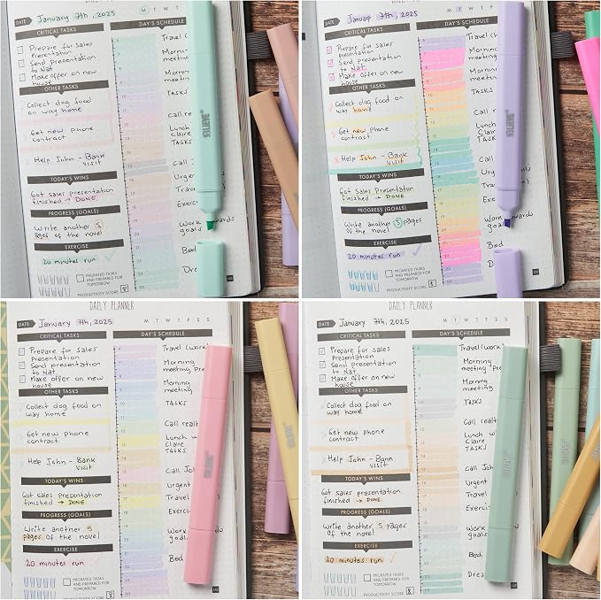 BLIEVE Bible Highlighters No Bleed, Pastel Colors, Dual Tip, 40 Pack | - Image 9