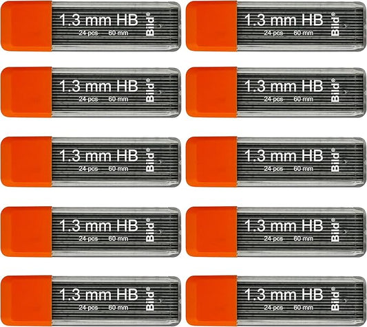 Bild Premium 1.3 mm Mechanical Pencil Lead Refills HB #2 (HB Mega, 1.3 mm)-DeskLoop Office
