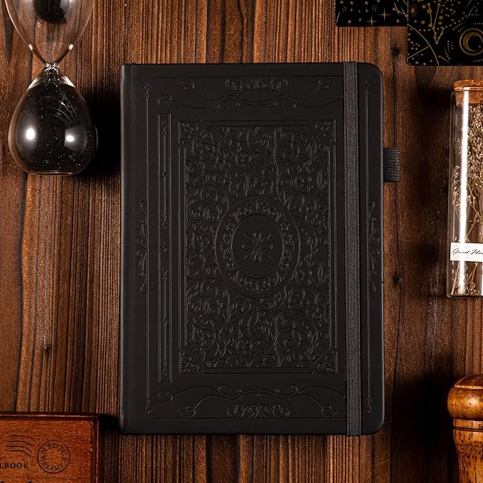 TIEFOSSI Bullet Dotted Journal Notebook, 160gsm 256 Numbered Thick Paper, A5 Hardcover Dotted Grid Diary for Women Men Work Writing, Bullet Dot Journaling, Drawing, 5.8 x 8.3 in-DeskLoop Office