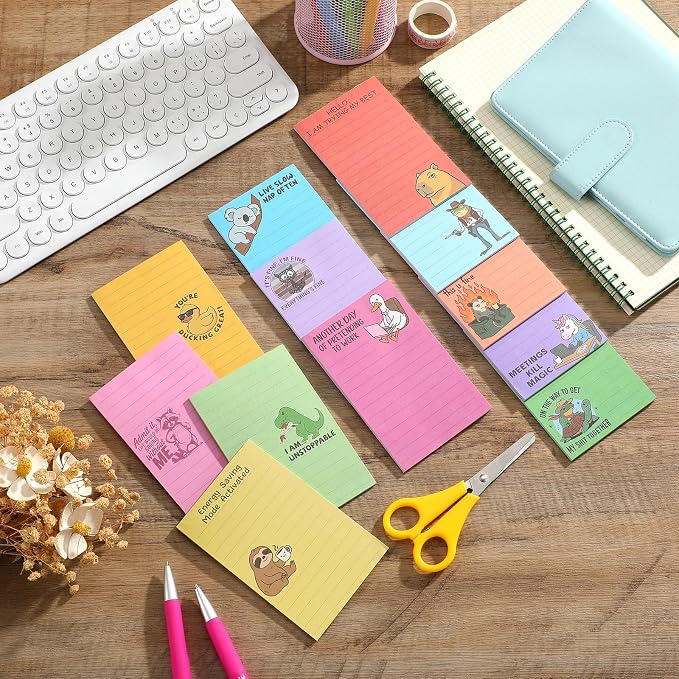 12 Pack Funny Notepads, 5x3 Inches Sarcastic Note Pads Memo Fun Office Gifts - Image 7