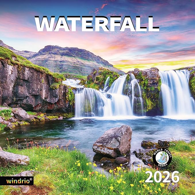 2025 Wall Calendar,Calendar 2026, July 2025 - December 2026, Wall Calendar Waterfall, 12" x 24" Opened,Full Page Months Thick & Sturdy Paper for Calendar Organizing & Planning-DeskLoop Office