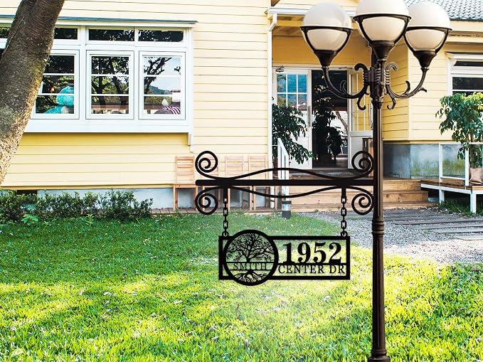 Hanging Metal House Numbers, Custom Metal Hanging Address Signs, Hanging - Image 7