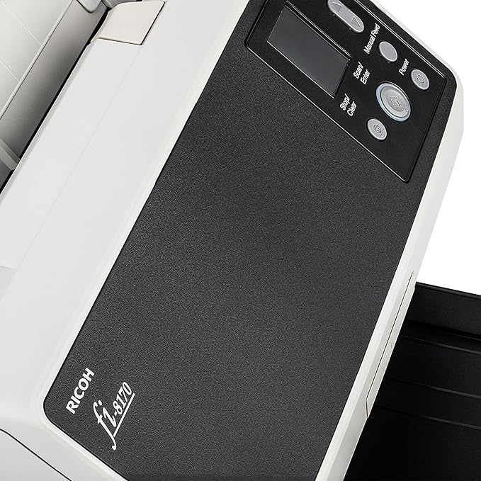 Ricoh fi-8170 Professional High Speed Color Duplex Document Scanner (PA03810-B055) + USB Printer Cable + Network Cable-DeskLoop Office
