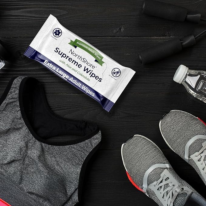 NorthShore Supreme Heavy-Duty Quilted Wipes, X-Large, Case/300 (6/50s)-DeskLoop Office