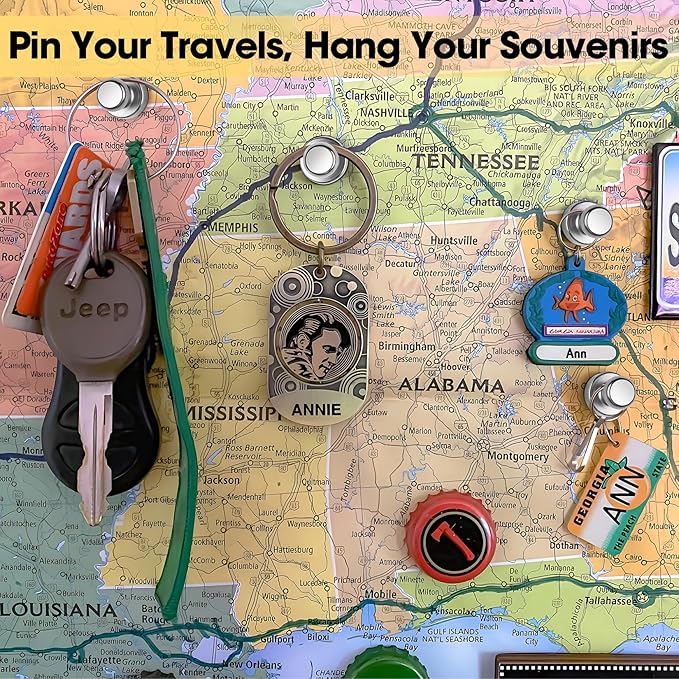 Strong Fridge Magnets, Push Pin Magnets, Strong Refrigerator Magnet Strong, Magnetic Push Pins, Dry Erase Board Whiteboard Magnet for Fridge, Map Decor, Locker, Kitchen, Office, School-DeskLoop Office