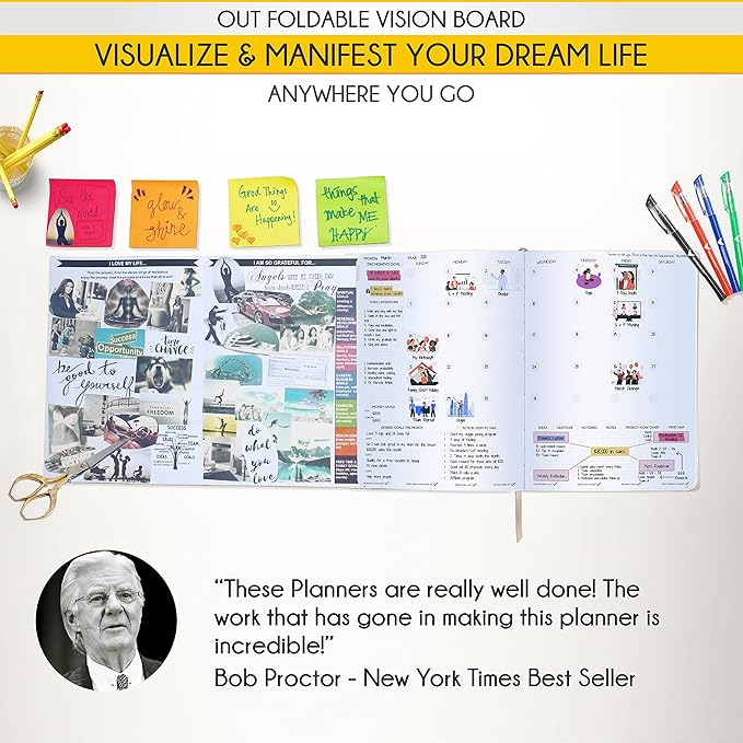 Life Planner - Undated Daily, Weekly & Monthly Planner with Budget Section | A 12 Month Journey to Increase Productivity & Happiness | Life Organizer & Gratitude Journal - Horizontal Format-DeskLoop Office