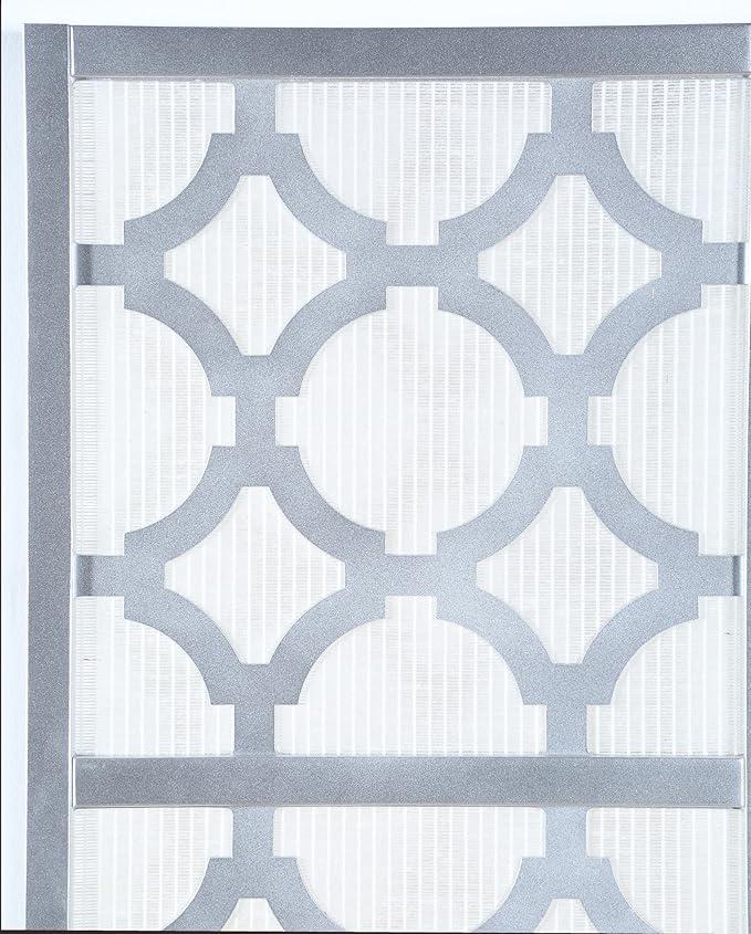 NicBex Room Divider 4 Panel Room Dividers with Quarterfoil Diamond Design Partition Room Dividers and Folding Privacy Screens Wall Divider for Home, Room Separation,69.28"W x 17.32"D x 70.31"H, Silver-DeskLoop Office