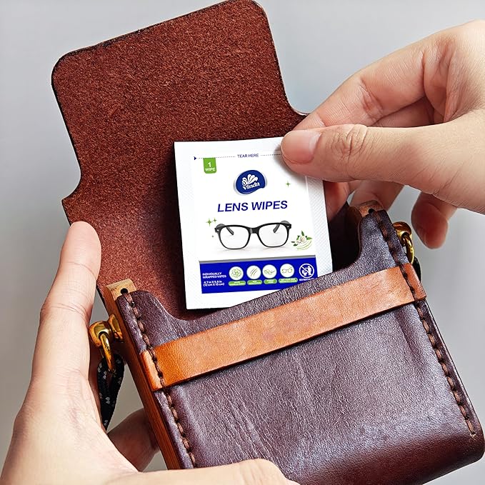 Pre-Moistened Lens Cleaning Wipes – 330 Individually Wrapped, Streak-Free Wipes for Glasses, Screens, Cameras & More – Ammonia-Free, Gentle Optical Cleaner-DeskLoop Office