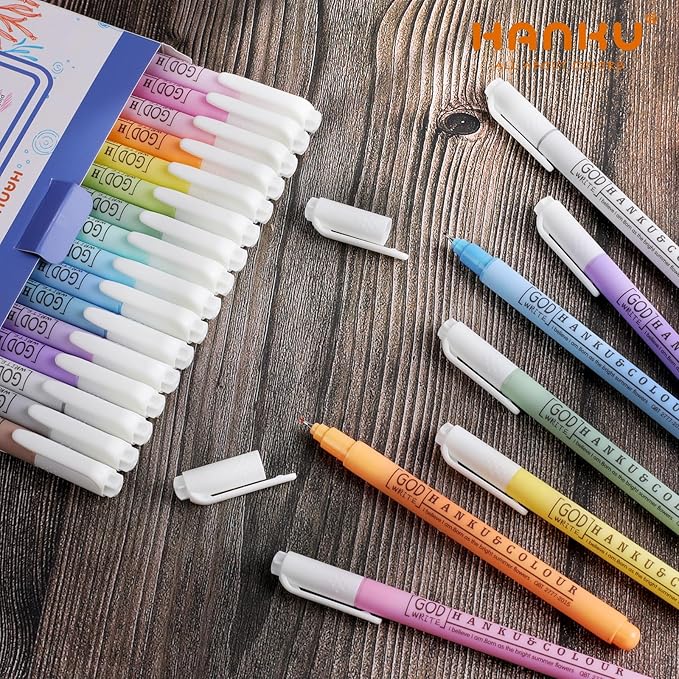 0.38mm Fine Point Pen,16 Pack Colored Fineliner Bible Pens No Bleed Through,Extra Fine Tip Marker Pens for Bullet Journaling,Planner,Coloring,Bible Study Back to School Office Supplies-DeskLoop Office