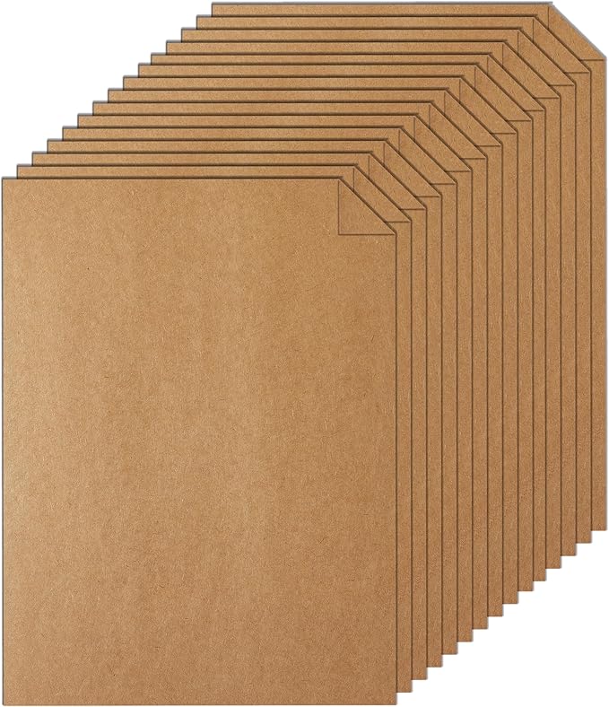 120 Sheets Brown Cardstock 8.5 x 11 Kraft Paper, 92lb Thick Printer Paper Card Stock for Greeting Cards, Stationery, Wrapper, Office Printing, Crafts, Invitations-DeskLoop Office